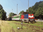 Mimořádný osobní vlak v Polné při příležitosti Mrkvancové pouti