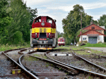 Lokomotiva 730 639-2 objíždí svůj vůz na nádraží v Tovačově   Foto: Michal Boček