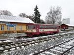 Vlak Os 15607 z Nymburka po svém příjezdu od Křince do Městce Králové