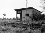 Stav zastávky Těčice po ukončení provozu na trati - dne
